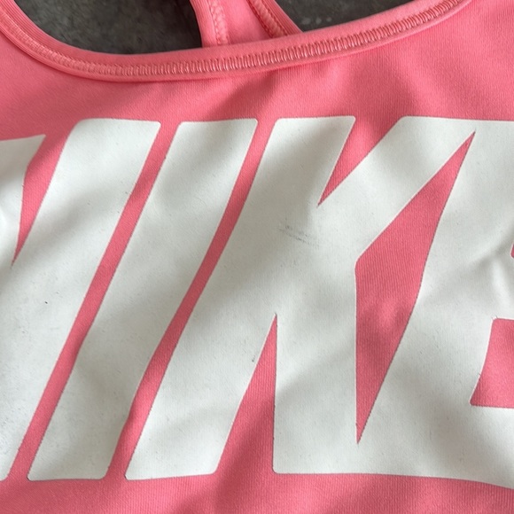 Pink Nike sports bra M medium support Indy yoga running tennis - Picture 3 of 3